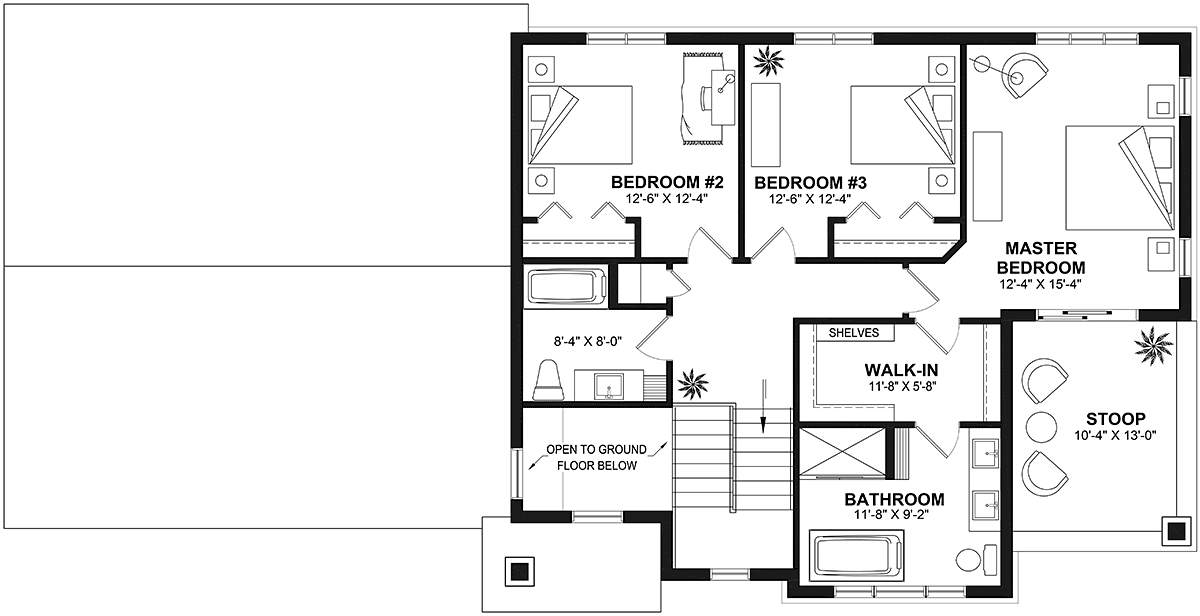 House Plan 81843 Level Two