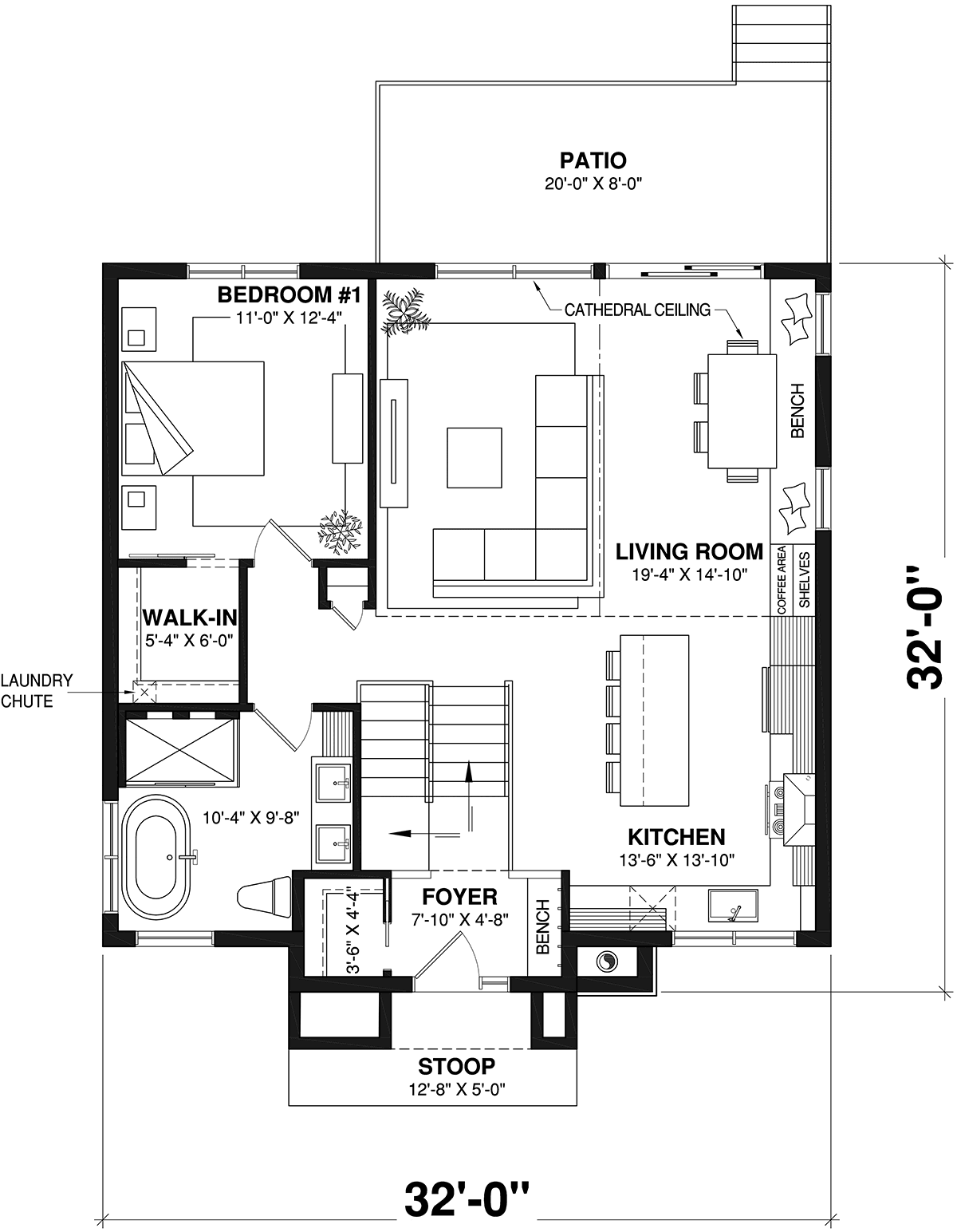 House Plan 81853 Level One