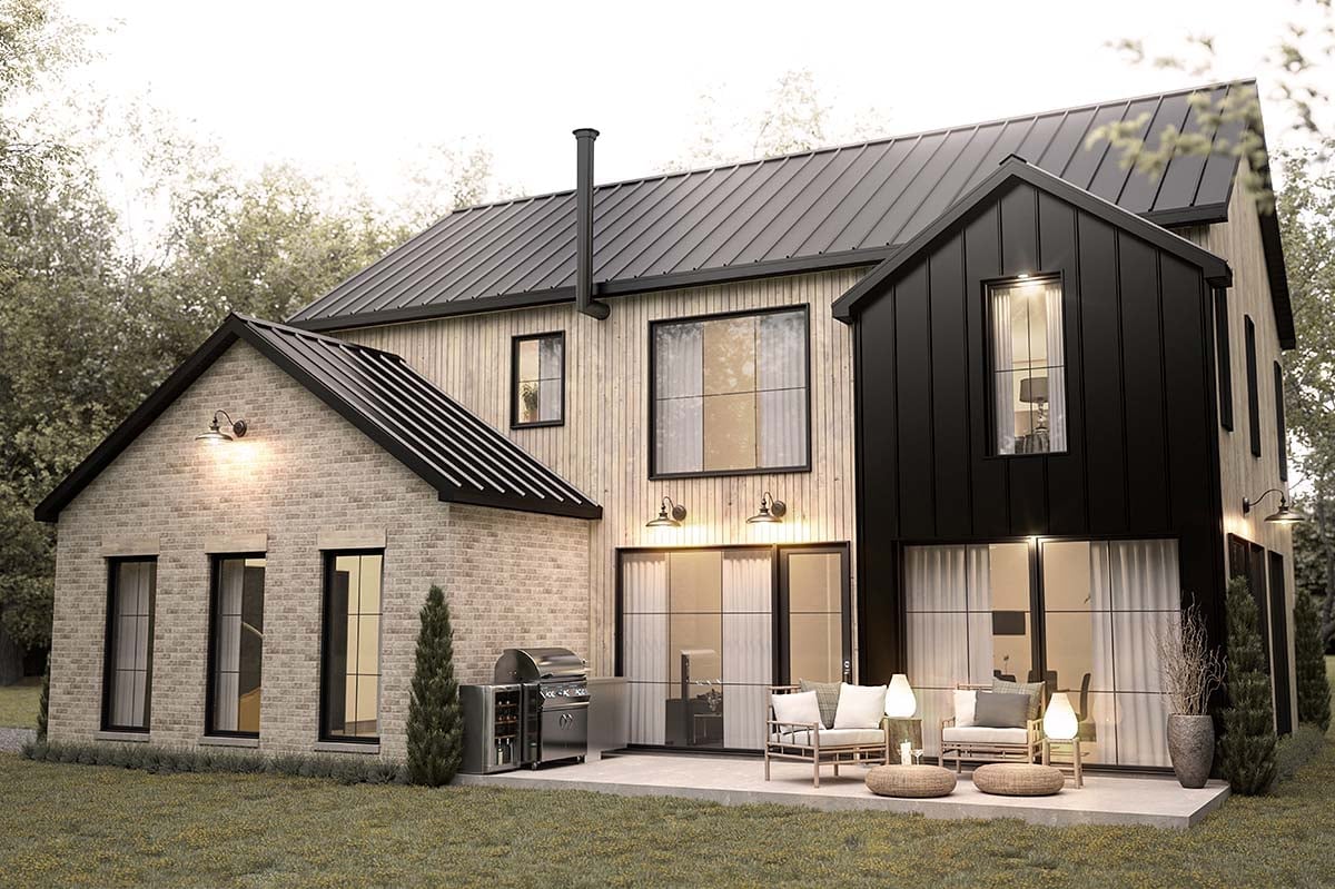 Contemporary, Cottage, Craftsman, European, Farmhouse Plan with 1764 Sq. Ft., 3 Bedrooms, 2 Bathrooms, 1 Car Garage Picture 2