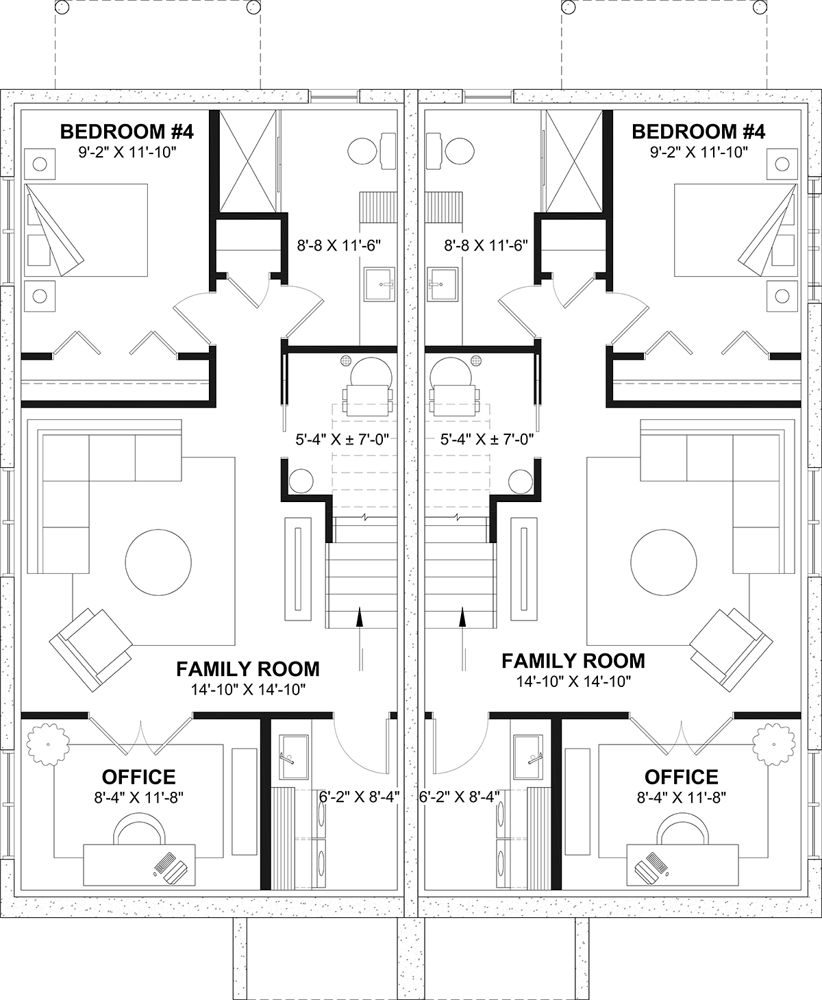 Multi-Family Plan 81862 Lower Level