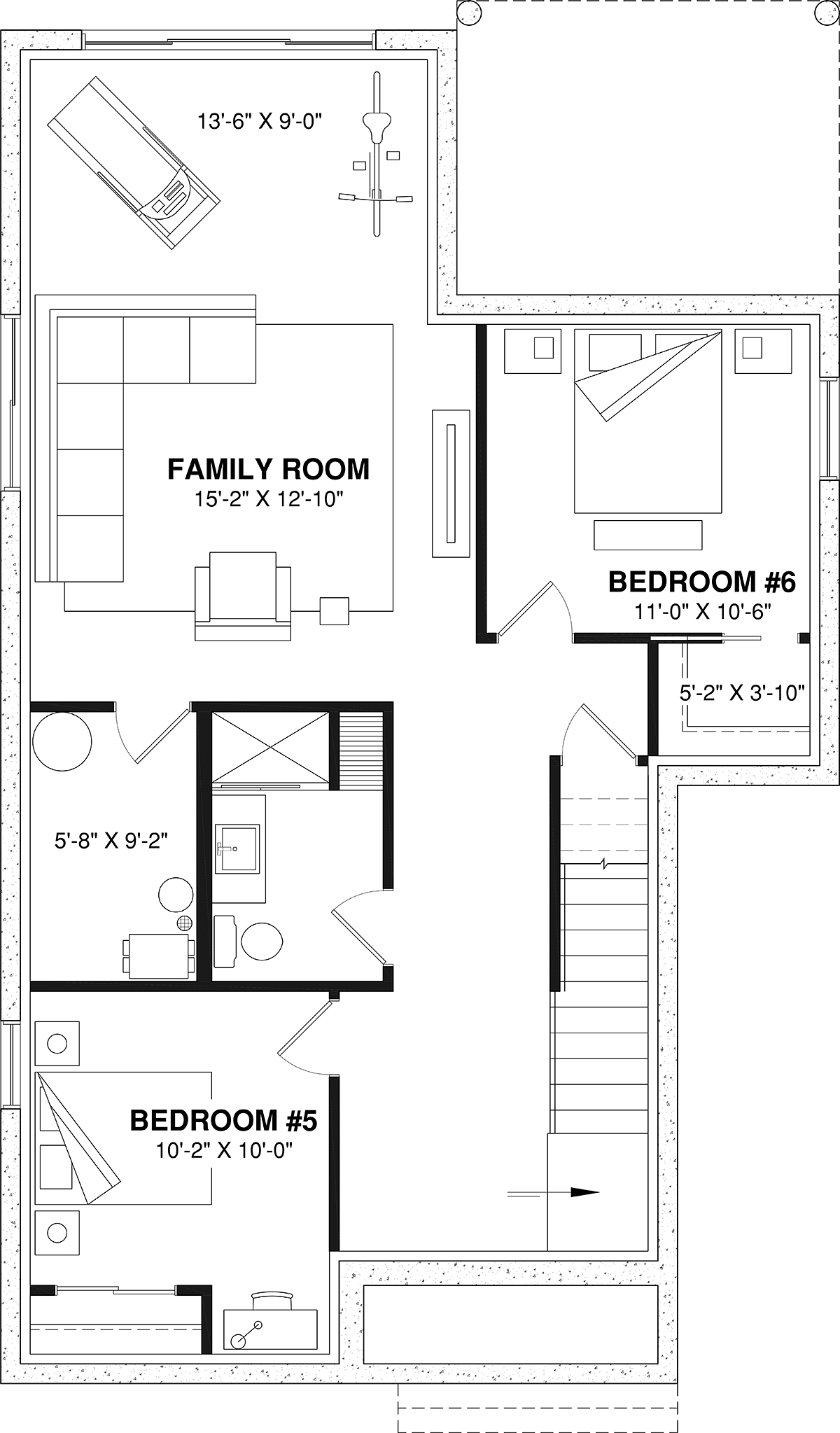 House Plan 81867 Lower Level