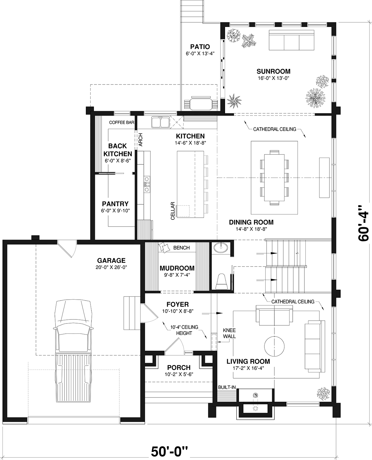 House Plan 81873 Level One