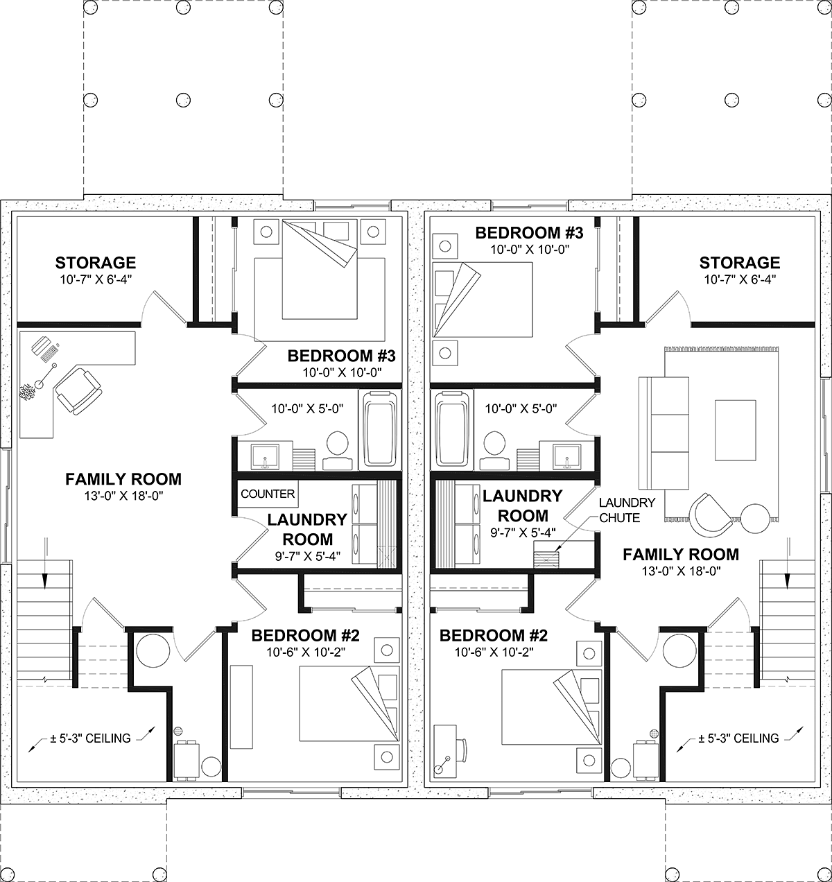 Multi-Family Plan 81878 Lower Level
