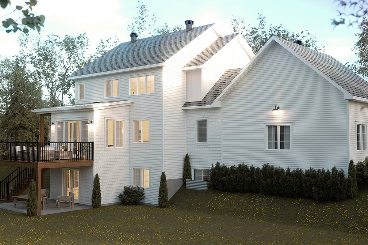 House Plan 81881 Rear Elevation
