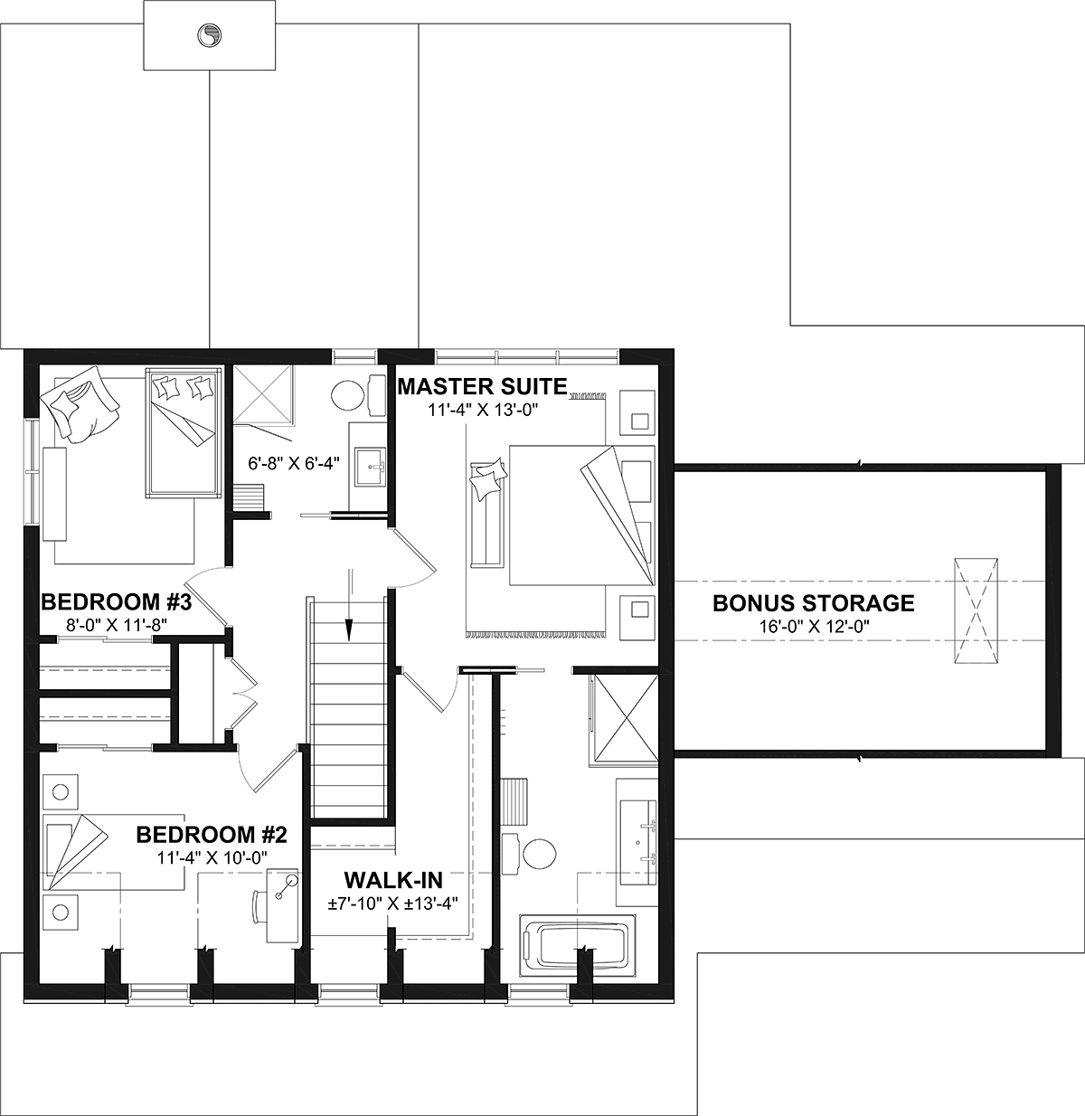 House Plan 81883 Level Two