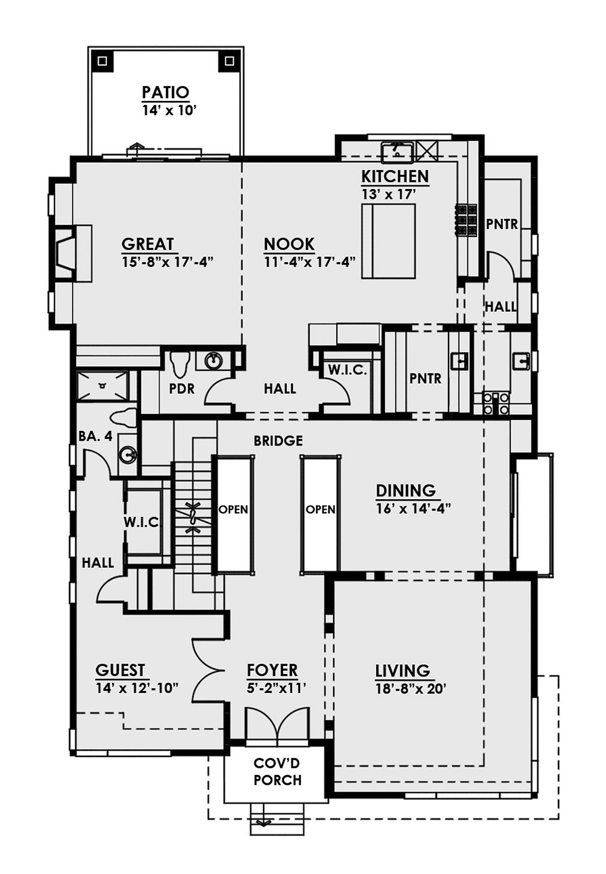 House Plan 81900 Level One