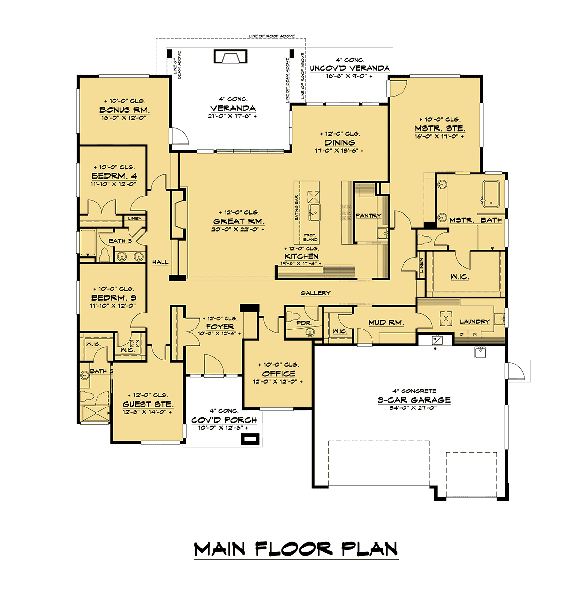 House Plan 81906 Level One