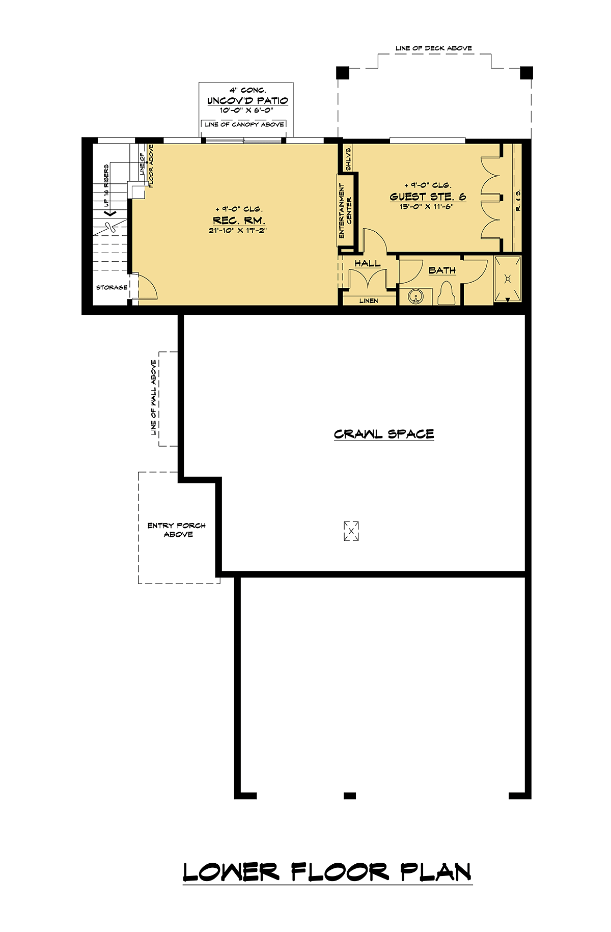 House Plan 81948 Lower Level