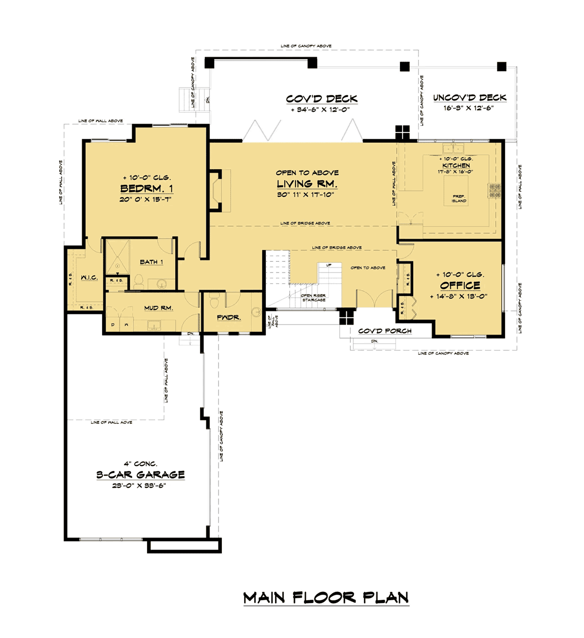 House Plan 81990 Level One