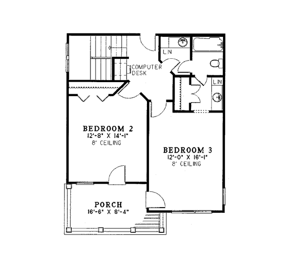 House Plan 82018 Level Two
