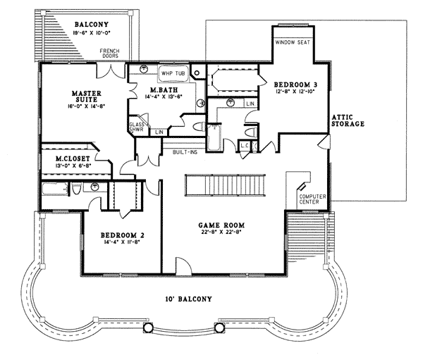 House Plan 82054 Level Two