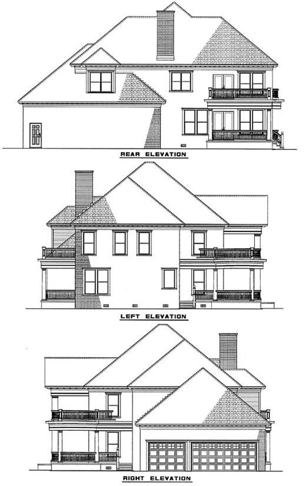 House Plan 82054 Rear Elevation