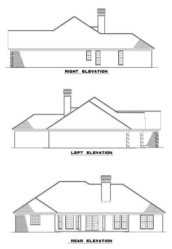 House Plan 82082 Rear Elevation