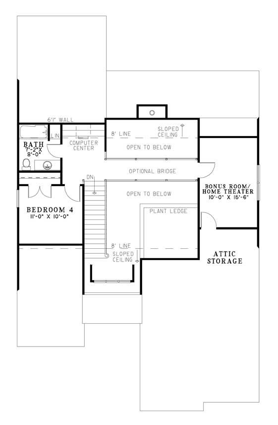 House Plan 82112 Level Two