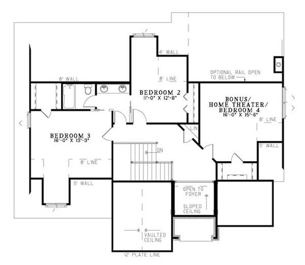 House Plan 82116 Level Two