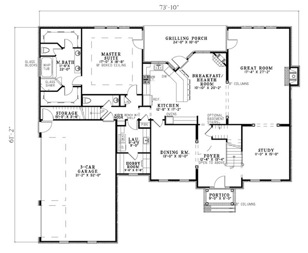 House Plan 82126 Level One