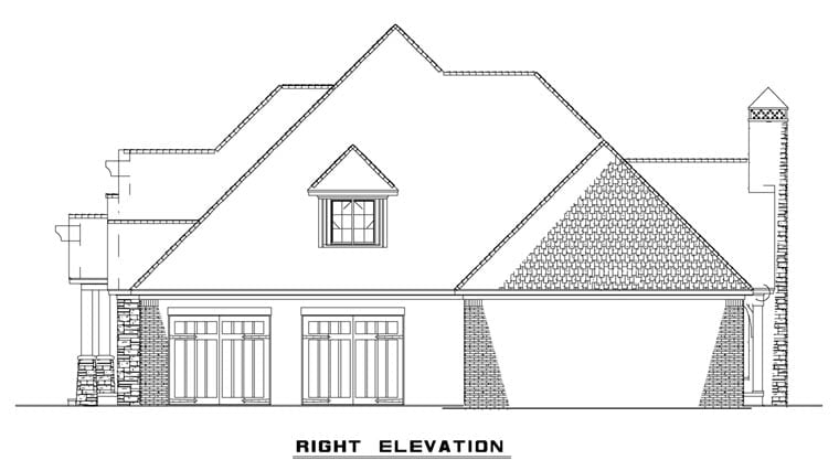 Craftsman, European Plan with 2340 Sq. Ft., 3 Bedrooms, 4 Bathrooms, 3 Car Garage Picture 3