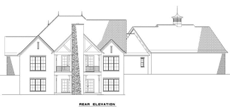 Multi-Family Plan 82178 Rear Elevation