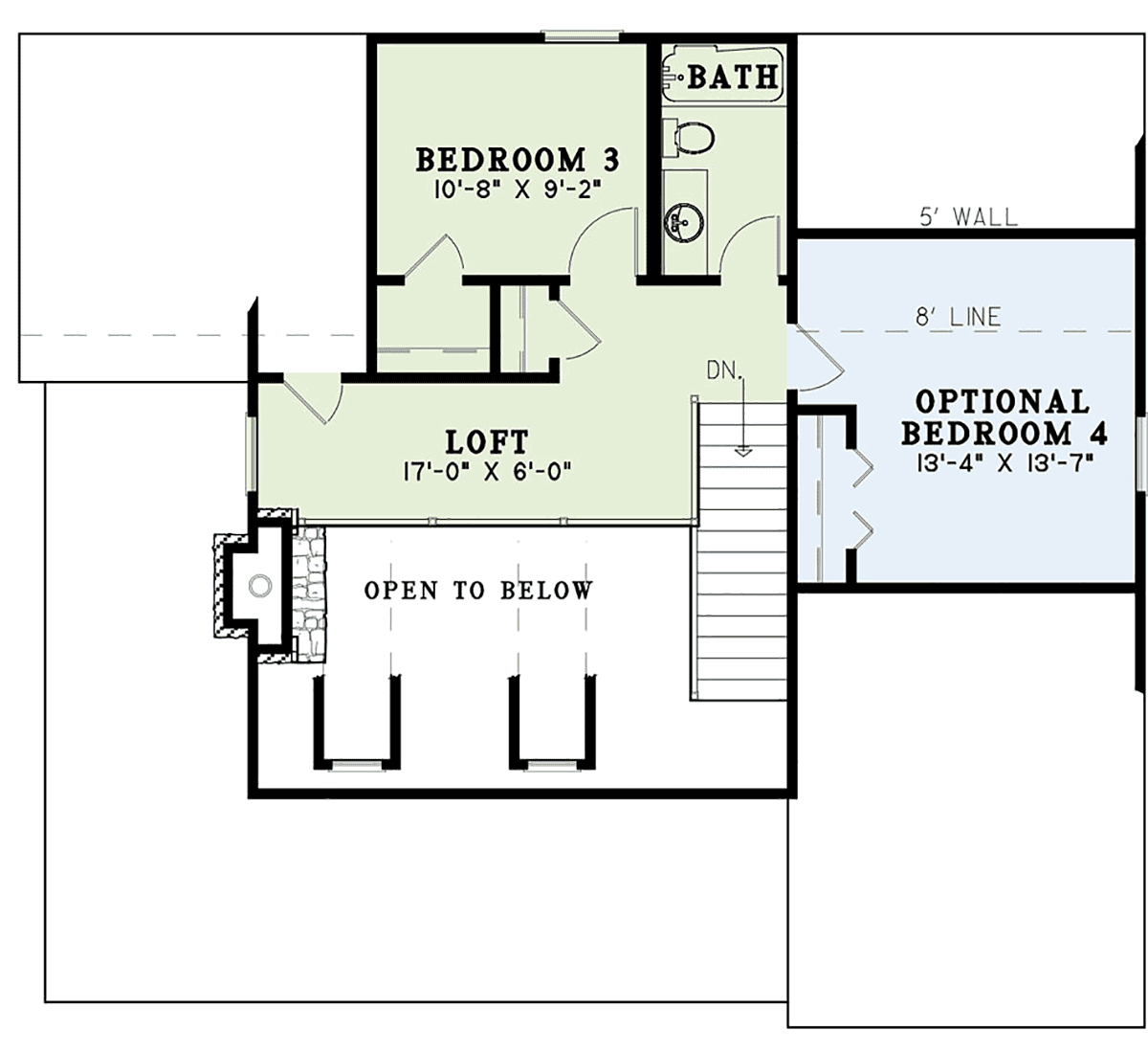 House Plan 82202 Level Two