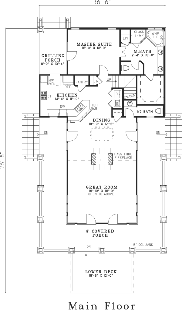 Plan 82206 | with 3 Bed, 3 Bath