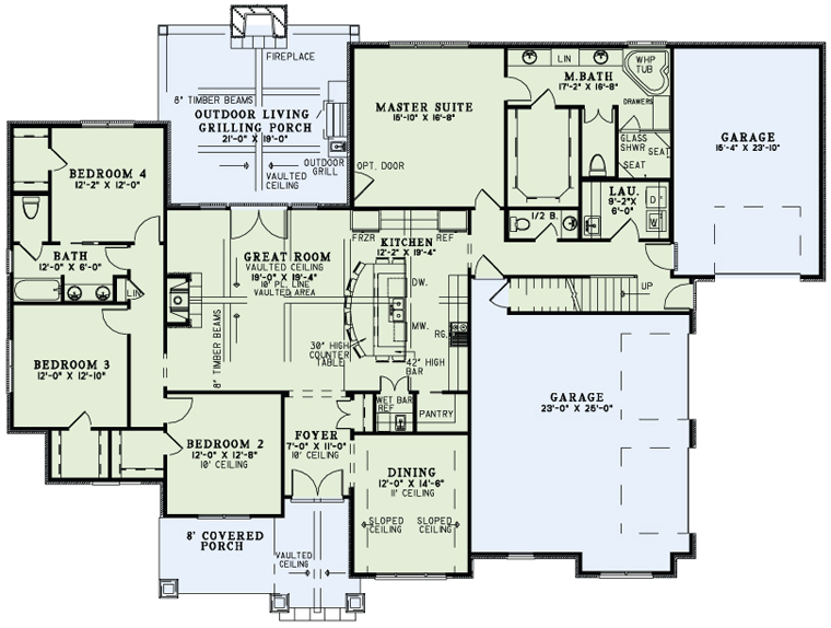 House Plan 82230 Level One