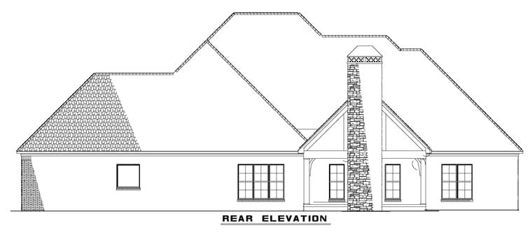 House Plan 82230 Rear Elevation