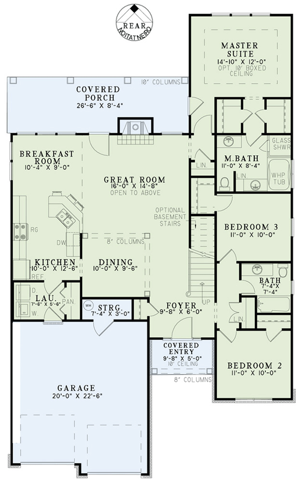 House Plan 82250 Level One
