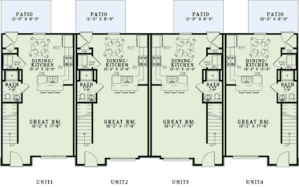 Plan 82286 With 8 Bed 8 Bath   82286 1l 