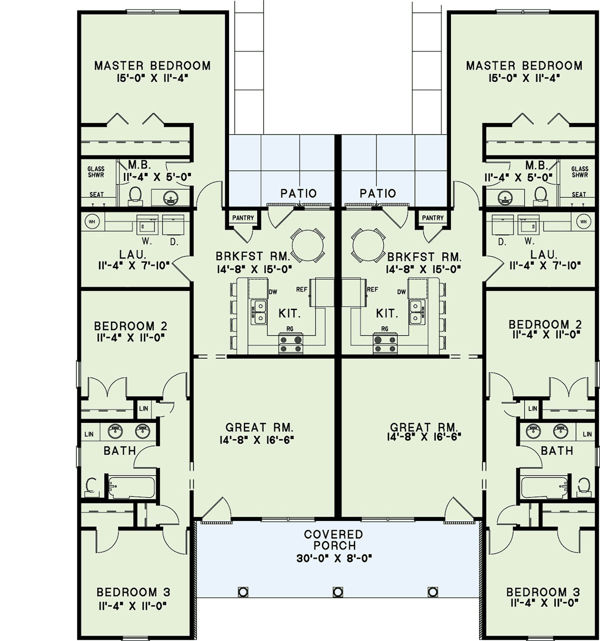 Multi-Family Plan 82304 Level One