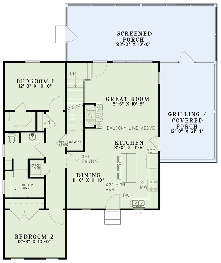 House Plan 82312 Level One
