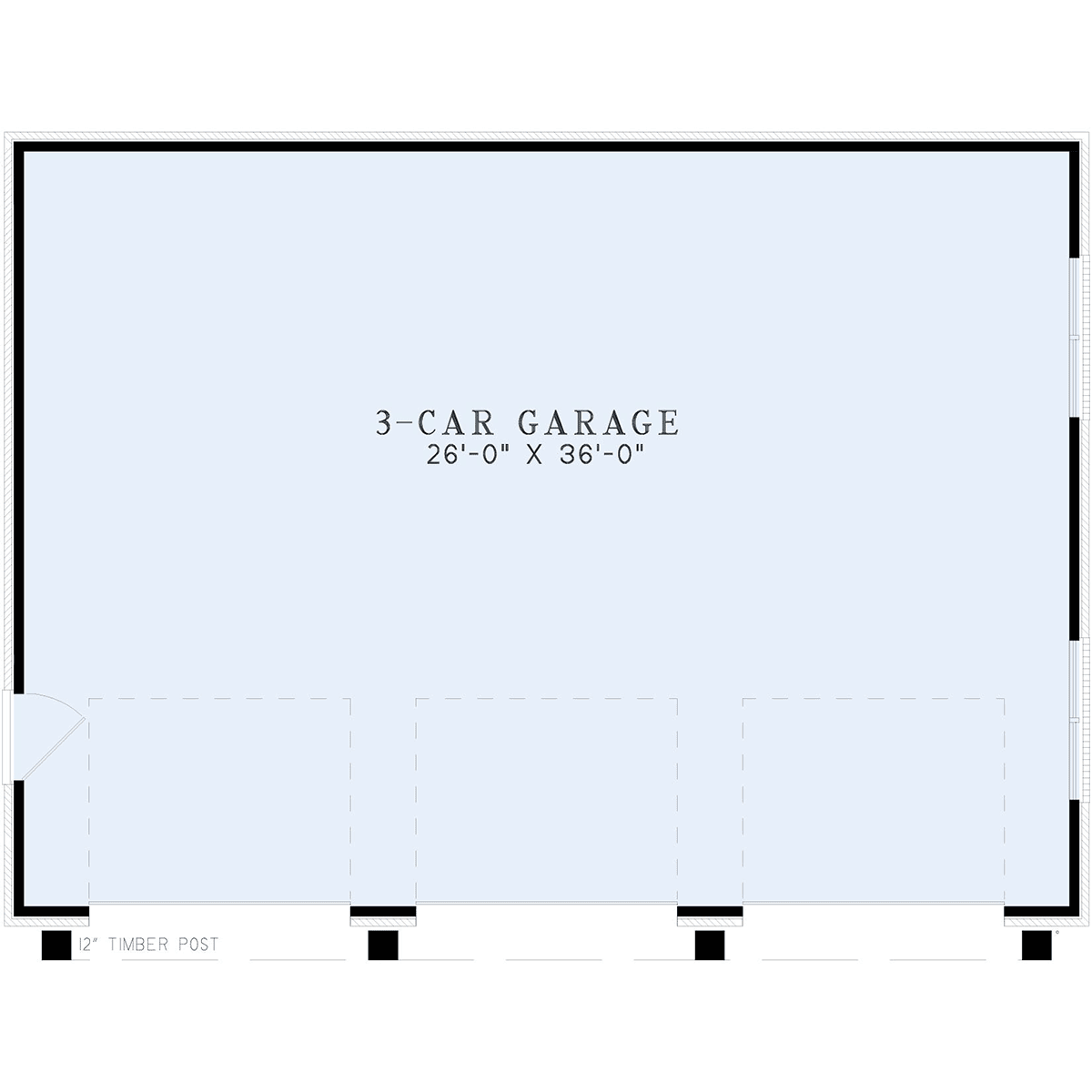 Garage Plan 82328 - 3 Car Garage Level One