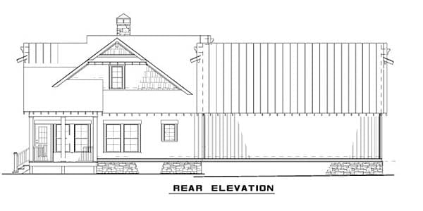 House Plan 82341 Rear Elevation