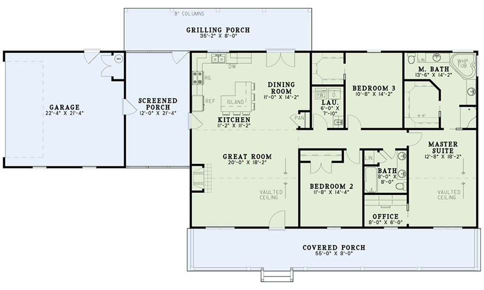 House Plan 82350 Level One
