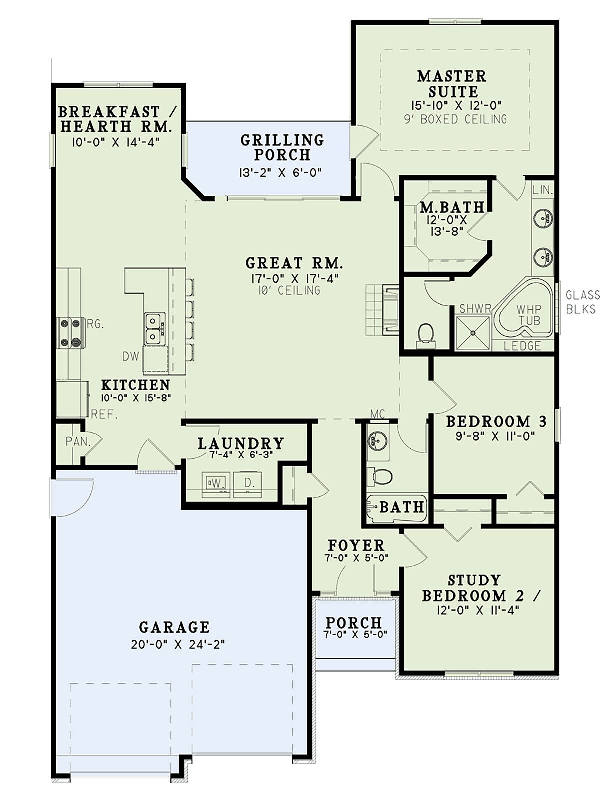 House Plan 82365 Level One