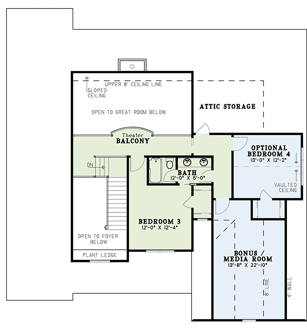 House Plan 82366 Level Two