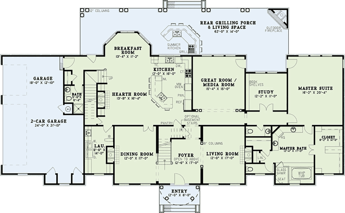 House Plan 82377 Level One