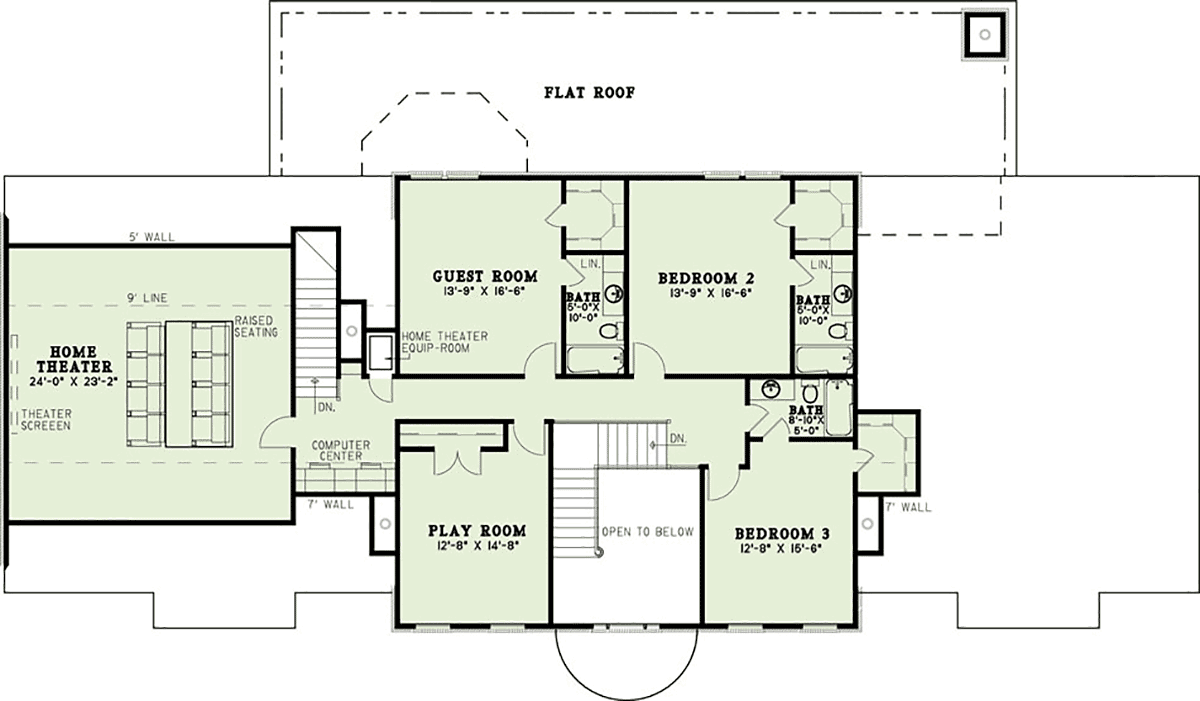 House Plan 82377 Level Two