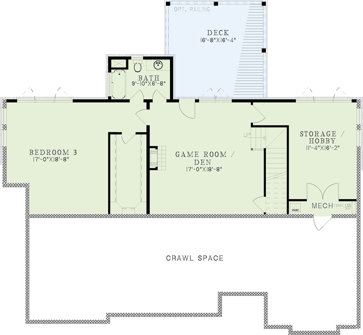 House Plan 82378 Lower Level