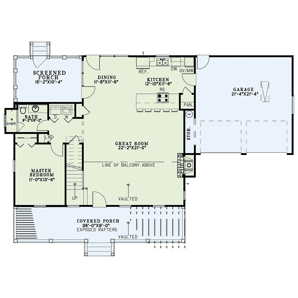 House Plan 82382 Level One