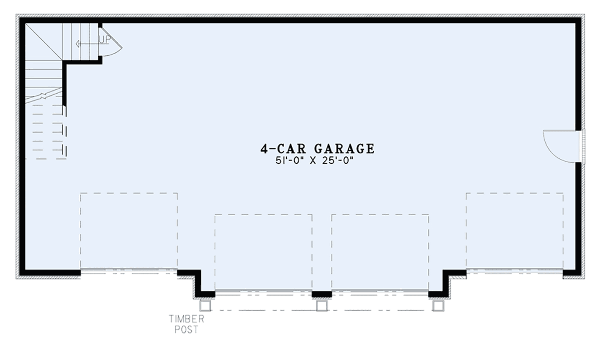 Garage Plan 82385 - 4 Car Garage Apartment Level One