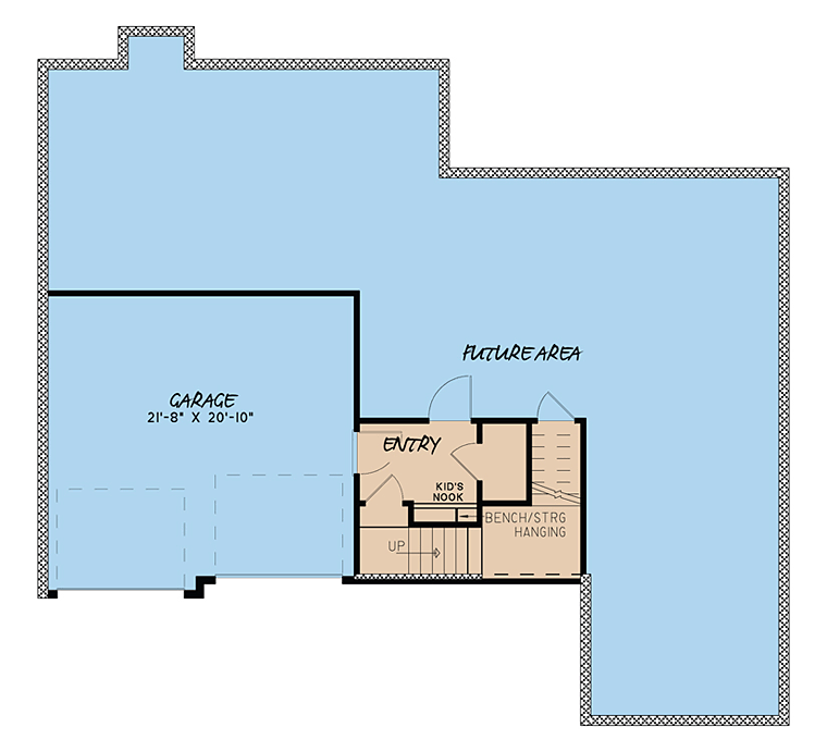 House Plan 82428 Lower Level