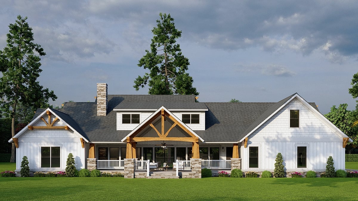 House Plan 82433 Rear Elevation