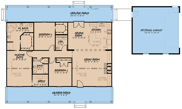 House Plan 82434 Level One