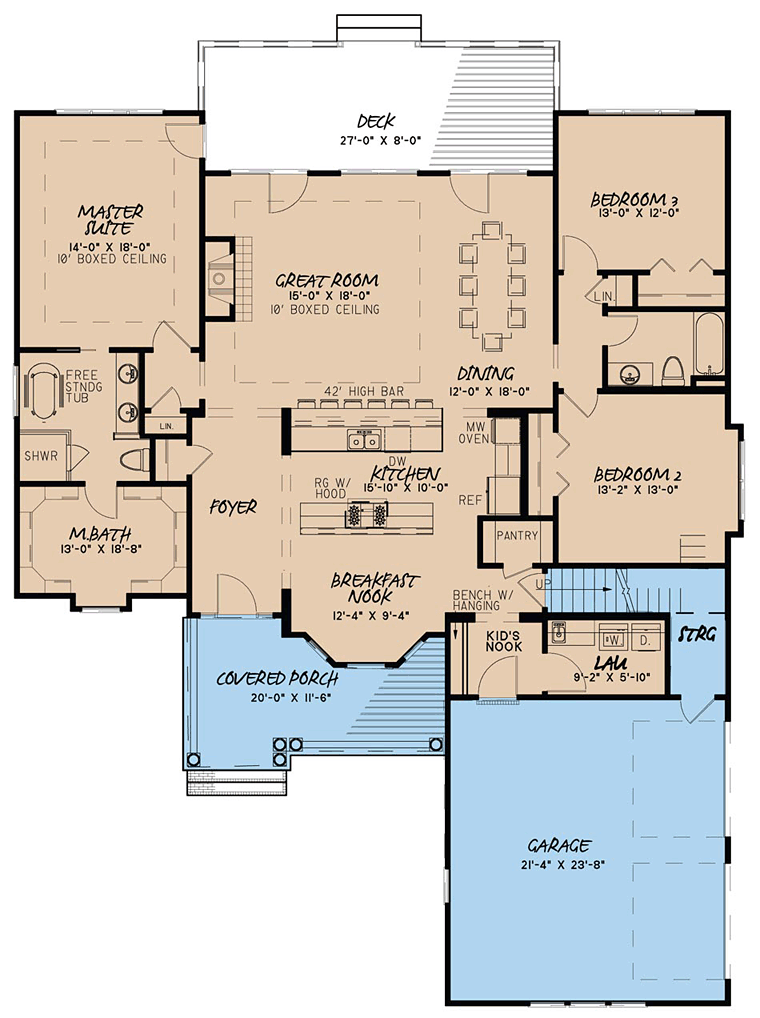 House Plan 82439 Level One