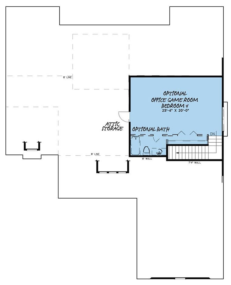 House Plan 82439 Level Two