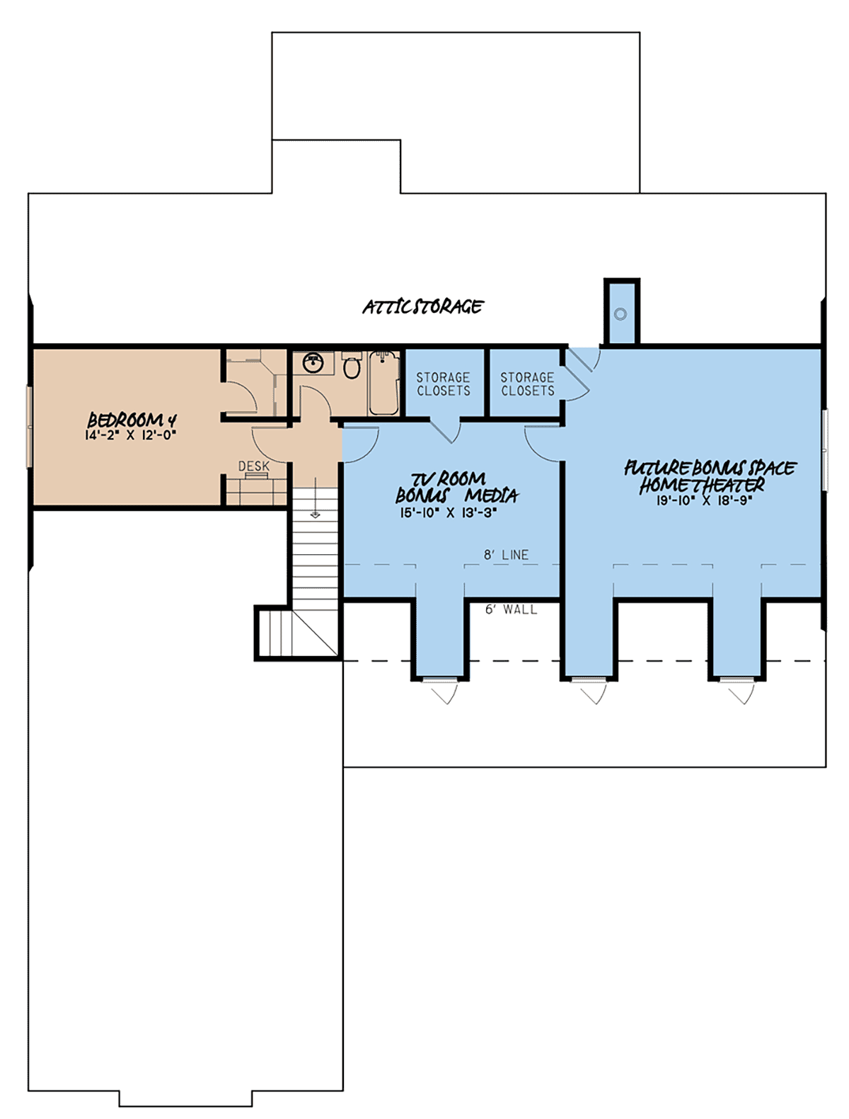 House Plan 82467 Level Two