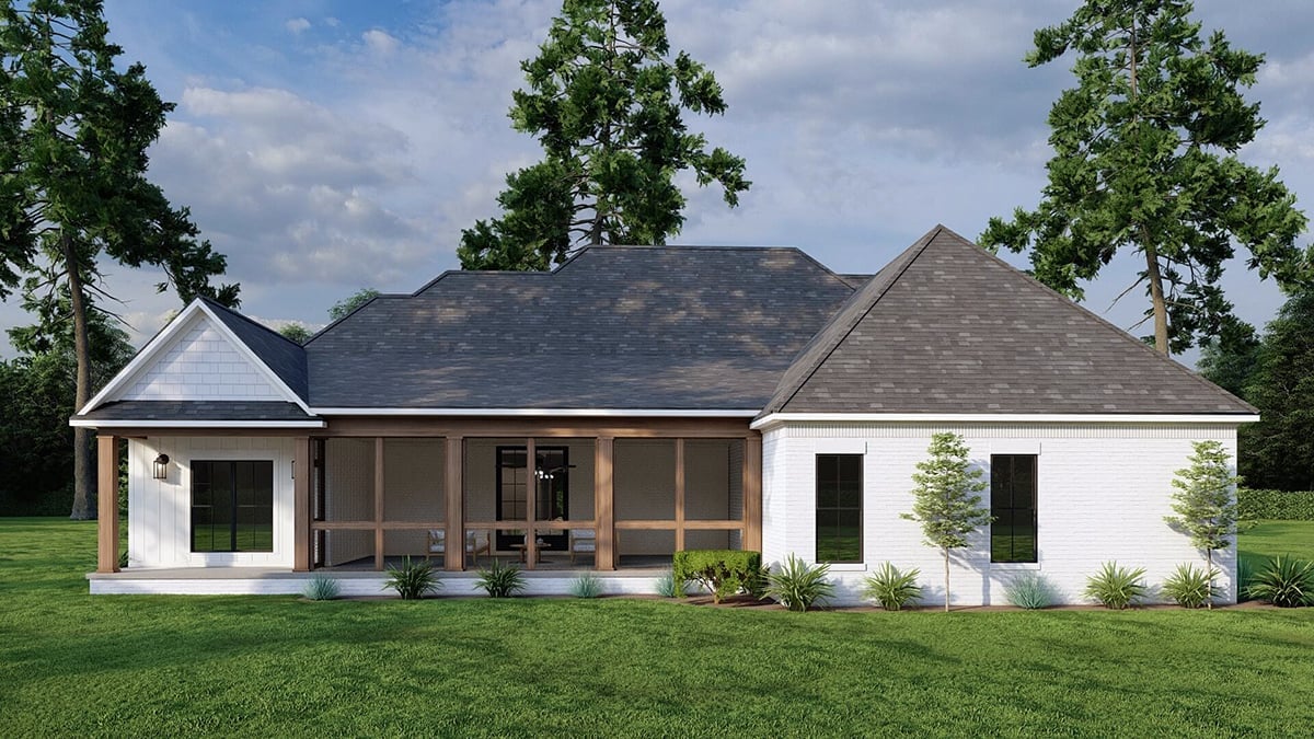 House Plan 82470 Rear Elevation