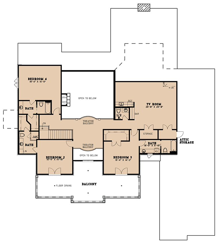 House Plan 82476 Level Two