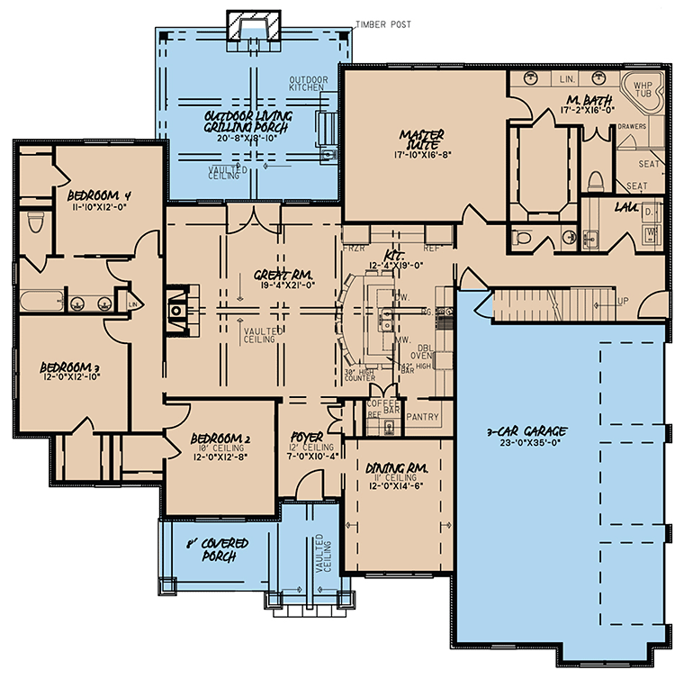 House Plan 82477 Level One