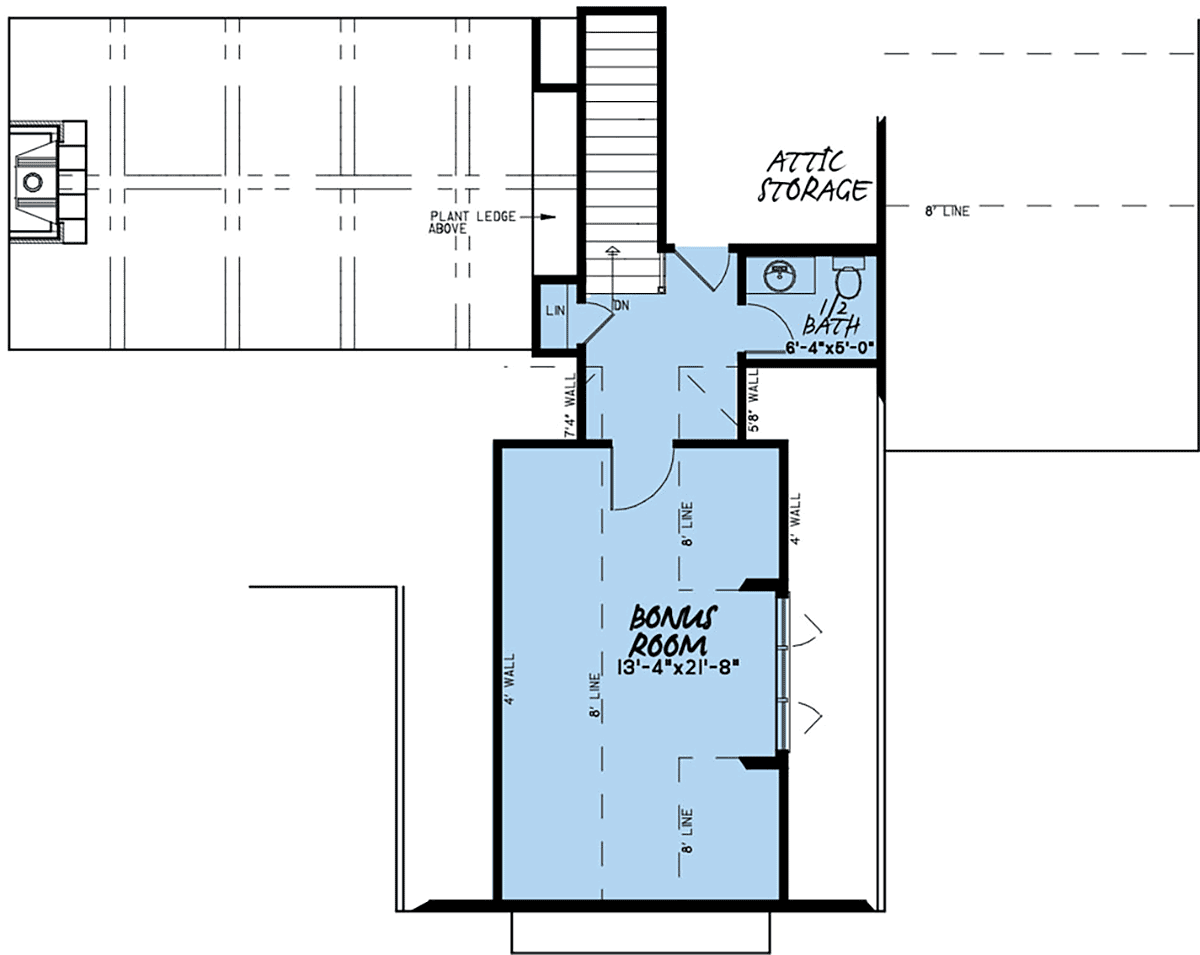 House Plan 82550 Level Two
